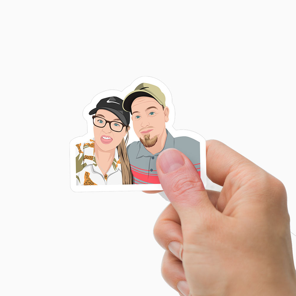 Custom BF GF BAE couples Stickers