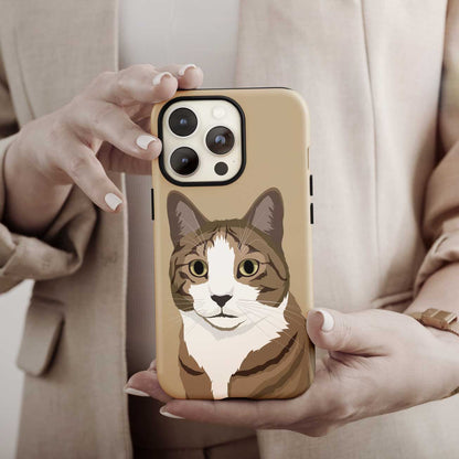 Custom Cat Portrait Phone Case