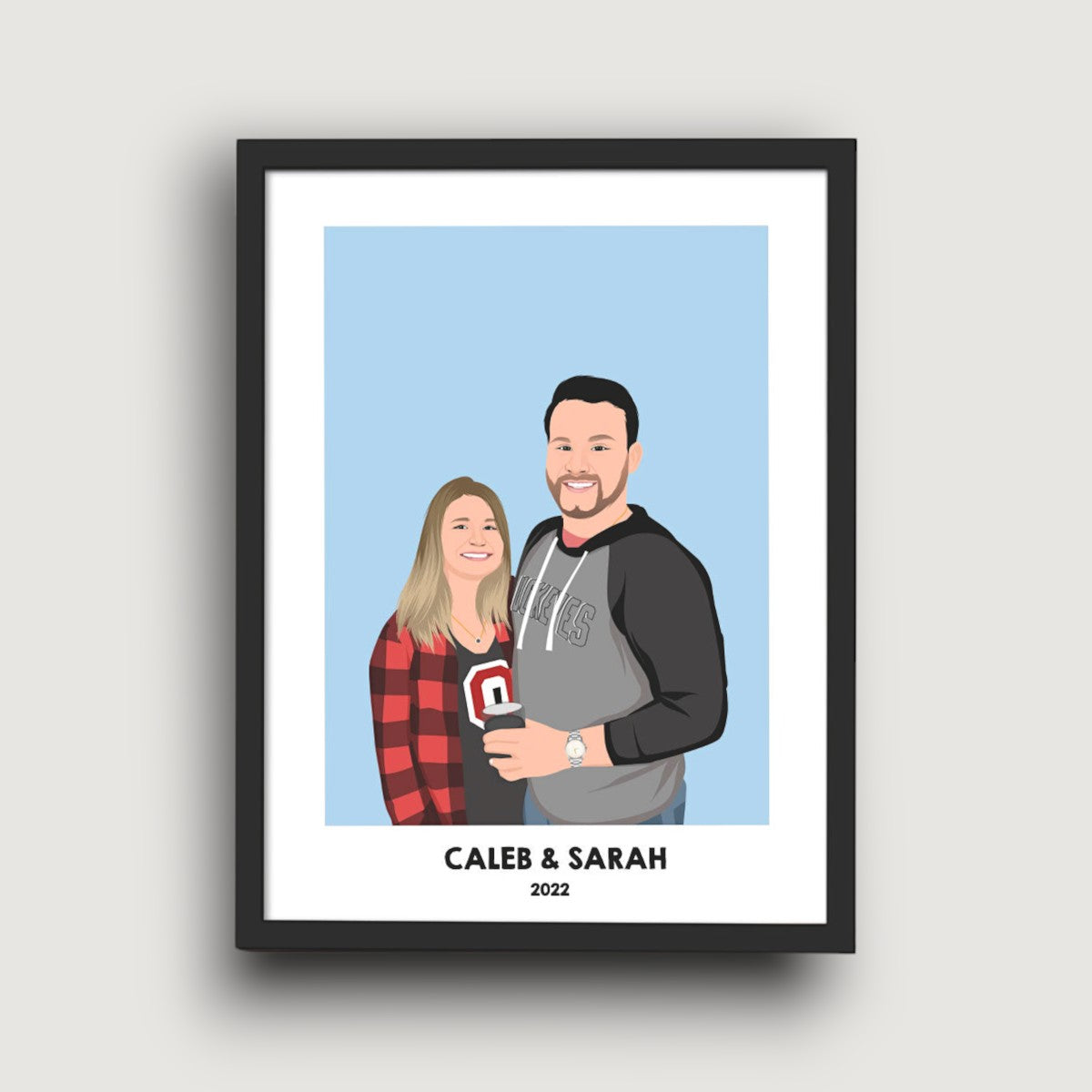 Personalized Couple Portrait
