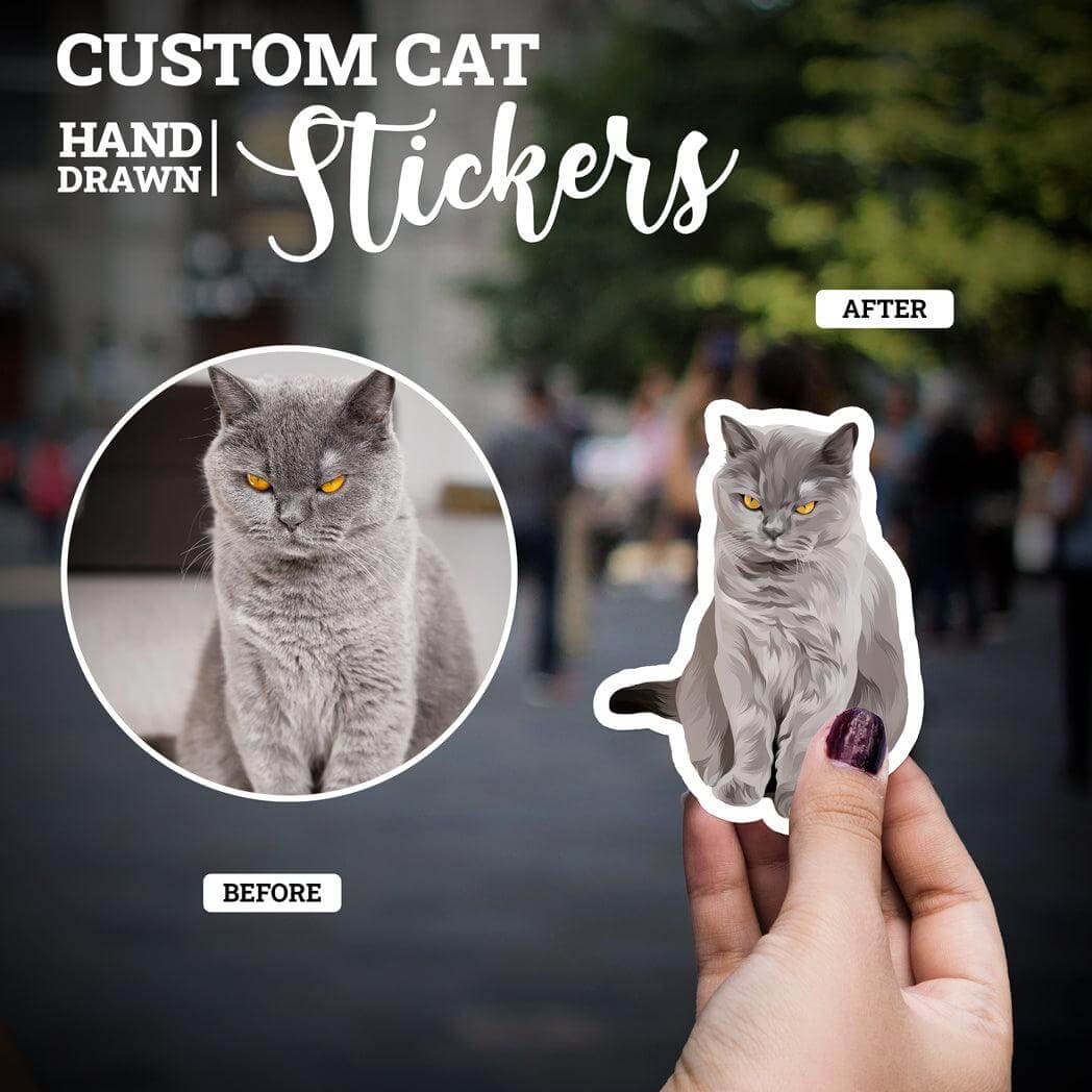 Personalized Cat Stickers