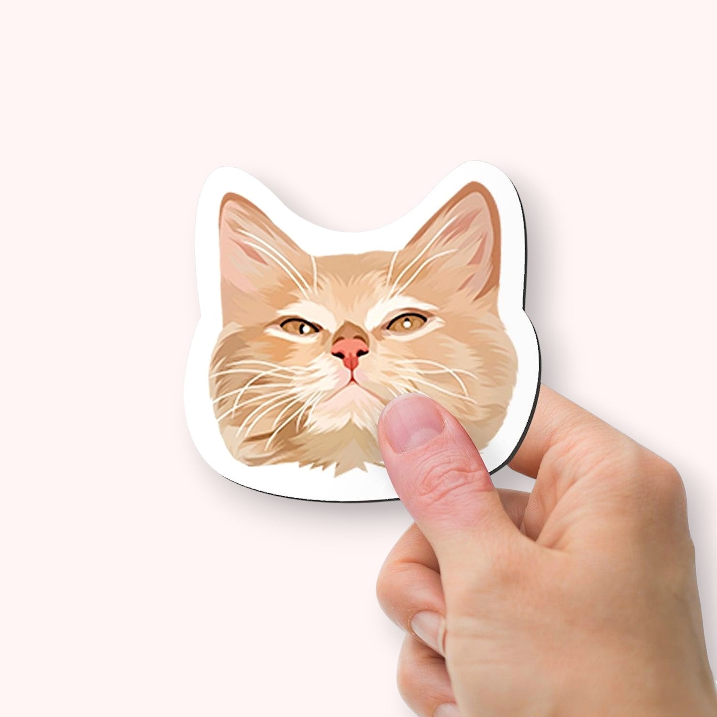 Personalized Cat Face Magnets