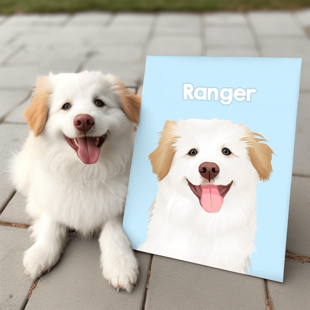 Personalized Dog Portrait Canvas