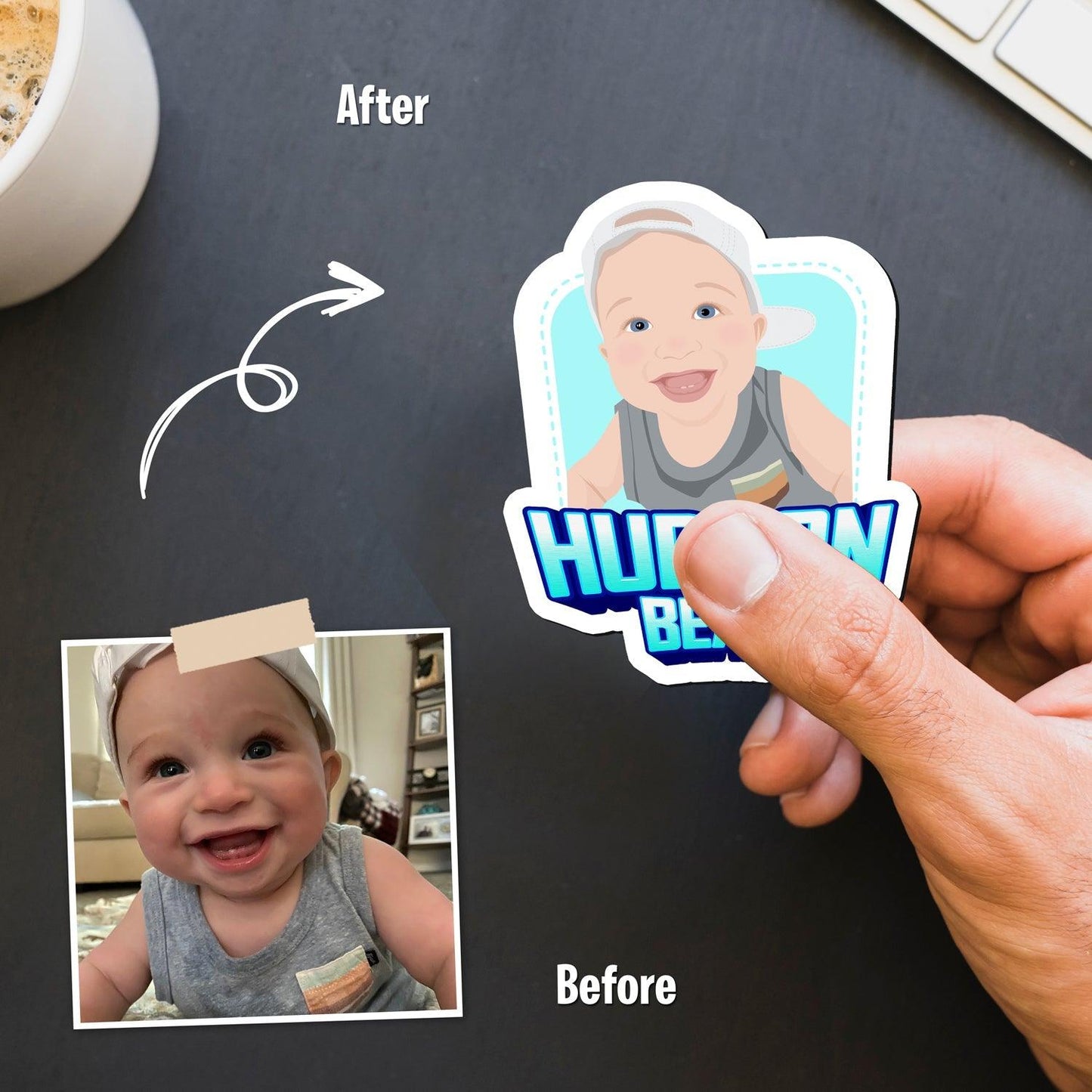 Personalized Baby Face Magnets