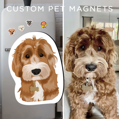 Custom Dog Face Magnets