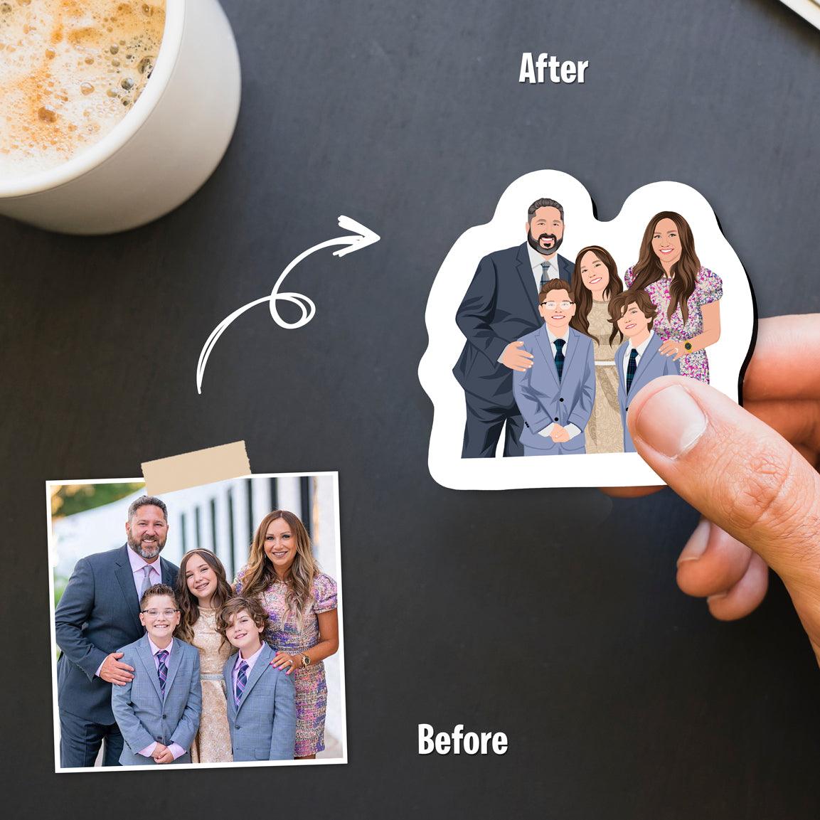 Personalized Family Fridge Magnets