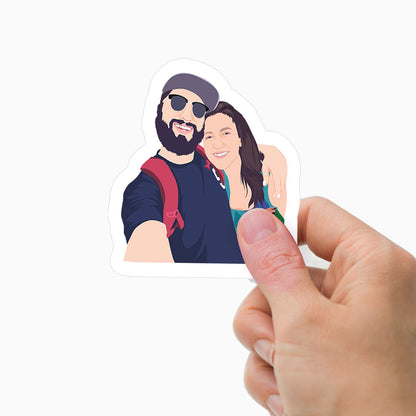 Custom BF GF BAE couples Stickers