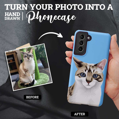 Custom Cat Portrait Phone Case