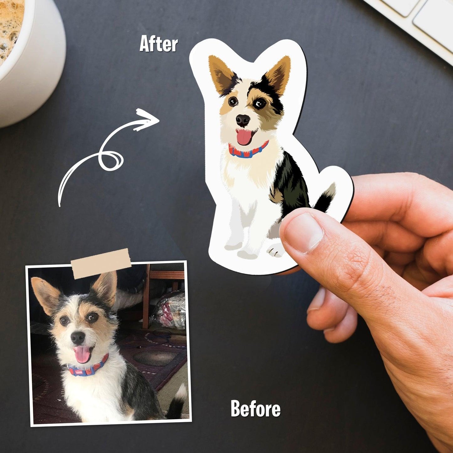 Personalized Dog Fridge Magnets