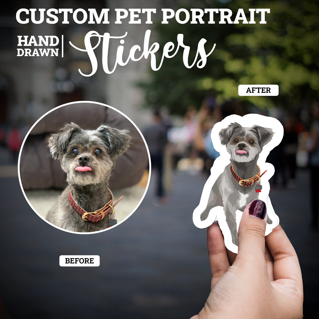 Custom Pet Portrait Stickers