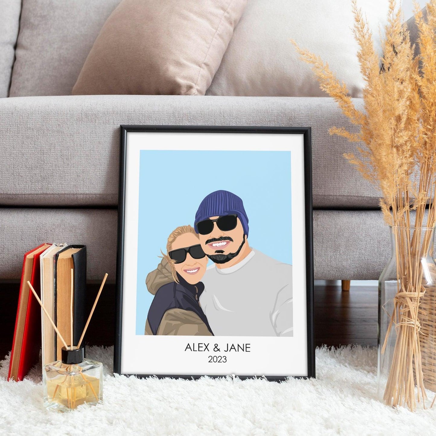 Personalized Couple Portrait